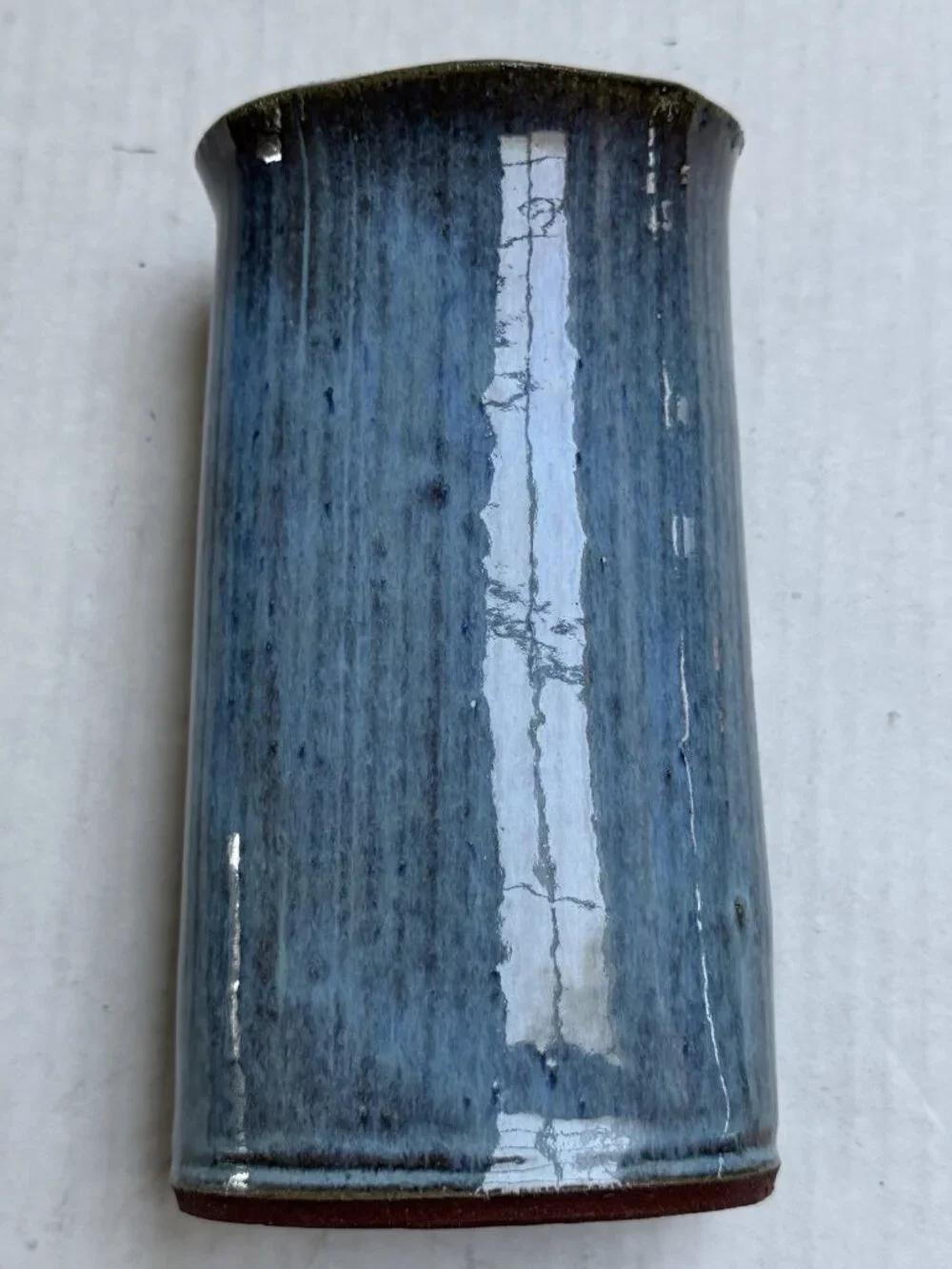 Handmade signed blue